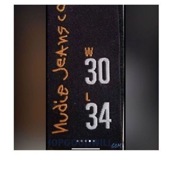 Nudie Jeans Co Men’s Size 30x34 Thin Finn Jeans Dark Wash Indigo Slim Fit Denim - Picture 8 of 12